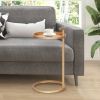 Portable Metal Round C-Table & End Table 12"D x 23.5"H