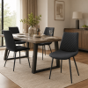 4pcs Modern PU Leather Dining Chair, for Dining Room, Kitchen, Living Room, Bedroom, Home, Restaurant & Cafe