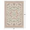 Washable 5x7FT Light Pink Rug for Bedroom - Pink Boho Girl Nursery Rug, Living Room, Nature Insect Bug Print Home Decor