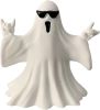 Halloween Ghost Figurine - Spooky Resin Ghost Statue, Funny Cute Ghost Ornaments for Halloween Decorations, Porch and Indoor Home Office Desk Decor,