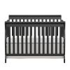 Baby Crib 5-in-1 Convertible, Wood Crib Converts to Toddler Bed, Daybed and Full-Size Bed, Non-Toxic Finishes
