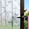 No Glue Self Static Removable Frosted Glass Privacy Window Film, Bamboo