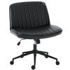 Office chair, backrest, armless office chair, adjustable swivel for comfortable home office, pink, Teddy wool fabric