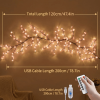 LED Tree Branch Lights for Wall, Cherry Blossom Lights Vine Lights with Remote and 8 Lighting Modes Cherry Blossom Garland Willow Vine for Bedroom In
