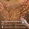 LED Tree Branch Lights for Wall, Cherry Blossom Lights Vine Lights with Remote and 8 Lighting Modes Cherry Blossom Garland Willow Vine for Bedroom In