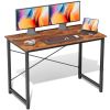 Computer Desk for Home Office, Modern Study Work Table Simple Style for Bedroom, Writing Desks with X-Shaped Reinforcement