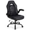 Ergonomic Office Computer Home Gaming Desk Chair Adjustable PU Leather Racing Chair Flip-up Armrest For Christmas Furniture