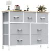 Desser For Bedroom With 7 Fabric Drawers Organizer Storage Closet Chest Clothes For Living Room Display Cabinet Of Furniture
