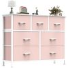 Desser For Bedroom With 7 Fabric Drawers Organizer Storage Closet Chest Clothes For Living Room Display Cabinet Of Furniture