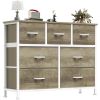 Desser For Bedroom With 7 Fabric Drawers Organizer Storage Closet Chest Clothes For Living Room Display Cabinet Of Furniture