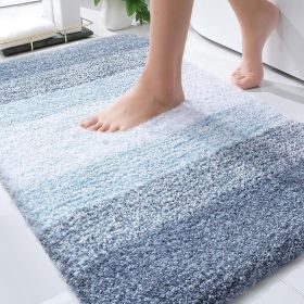 Bathroom Rug Mat 30x20, Extra Soft and Absorbent Microfiber Bath Rugs, Non-Slip Plush Shaggy Bath Carpet, Machine Wash Dry (Material: Microfiber)