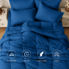 lake blue 2-Piece & 3-Piece Bedding Comforter Set â€“ Twin/Queen/King â€“ Soft Microfiber