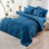 lake blue 2-Piece & 3-Piece Bedding Comforter Set â€“ Twin/Queen/King â€“ Soft Microfiber