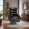 21"seat width,large size Electric Power Lift Recliner Chair Sofa for Elderly, 8 point vibration Massage and lumber heat, Remote Control, Side Pockets