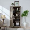 Tall Storage Cabinet Barn Door Storage Country Wood Rustic Farmhouse Pantry Cupboard Barn Door Kitchen Organizer Furniture Home Drawer Shelves