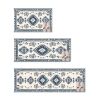 Household Kitchen Rug Sets 3 Piece with Retro Ethnic Style