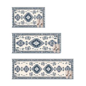 Household Kitchen Rug Sets 3 Piece with Retro Ethnic Style (Color: As pic show, Type: Style A)