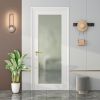 French Interior Door, Tempered Frosted Glass Slab Door for Pantry Doors, French Doors, Pocket Doors