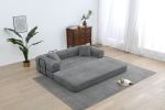 Sleeper Sofa with Pillow,Comfy Foldable Sofa Bed Compressed Sofa in Box, Convertible Sofa Bed for Living Room Bedroom Lounge Studio, Comfy High Densi