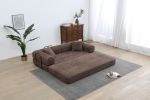 Sleeper Sofa with Pillow,Comfy Foldable Sofa Bed Compressed Sofa in Box, Convertible Sofa Bed for Living Room Bedroom Lounge Studio, Comfy High Densi