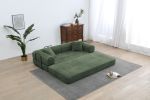 Sleeper Sofa with Pillow,Comfy Foldable Sofa Bed Compressed Sofa in Box, Convertible Sofa Bed for Living Room Bedroom Lounge Studio, Comfy High Densi