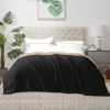 Heavyweight Crystal Velvet Blanket, 71" x 87" Ultra Soft Plush Bed Throw for Couch & Sofa, Reversible Sherpa Fleece & Double-Sided Warm Velvet Blanket