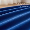 Heavyweight Crystal Velvet Blanket, 71" x 87" Ultra Soft Plush Bed Throw for Couch & Sofa, Reversible Sherpa Fleece & Double-Sided Warm Velvet Blanket
