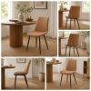 4pcs Modern PU Leather Dining Chair, for Dining Room, Kitchen, Living Room, Bedroom, Home, Restaurant & Cafe