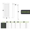 French Interior Door, Tempered Frosted Glass Slab Door for Pantry Doors, French Doors, Pocket Doors