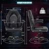 Ergonomic Office Computer Home Gaming Desk Chair Adjustable PU Leather Racing Chair Flip-up Armrest For Christmas Furniture