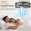 Embedded ceiling fan with lights, bladeless silent ceiling lamp, remote-controlled minimalist ceiling fan with mesh cover