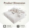 Oversized Double Chaise Lounge Corduroy Upholstered Boneless Couch Cloud Deep Seat Sofa