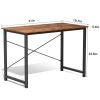 Computer Desk for Home Office, Modern Study Work Table Simple Style for Bedroom, Writing Desks with X-Shaped Reinforcement