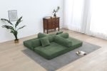 Sleeper Sofa with Pillow,Comfy Foldable Sofa Bed Compressed Sofa in Box, Convertible Sofa Bed for Living Room Bedroom Lounge Studio, Comfy High Densi