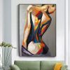 Handpainted large Sexy Naked Back Wall Art Sexy Girl woman Modern Abstract Nude Oil Painting on Canvas Home Entryway Living Room Bedroom Luxurious De