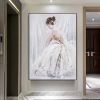 Hand Oil Pianting Ballerina fine art Dancer Handmade oil painting on Canvas female Ballet Artist Wall Art Living Room Bedroom Home Decor