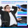 Ergonomic Office Computer Home Gaming Desk Chair Adjustable PU Leather Racing Chair Flip-up Armrest For Christmas Furniture