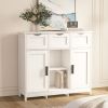 Storage Cabinets,Wooden Floor Cabinet,with Drawers and Shelves Storage Cabinets,Accent Cabinet for Living Room,Bedroom,Bathroom Furniture Home Decor