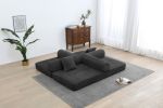 Sleeper Sofa with Pillow,Comfy Foldable Sofa Bed Compressed Sofa in Box, Convertible Sofa Bed for Living Room Bedroom Lounge Studio, Comfy High Densi