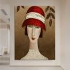 Handmade Oil Painting Nice Day Sky Sea Meadow Flowers Painting on Canvas Handmade Wall Art Original Oil Artwork for Home Living Room Bedroom Office D