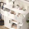 Storage Cabinets,Wooden Floor Cabinet,with Drawers and Shelves Storage Cabinets,Accent Cabinet for Living Room,Bedroom,Bathroom Furniture Home Decor