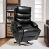21"seat width,large size Electric Power Lift Recliner Chair Sofa for Elderly, 8 point vibration Massage and lumber heat, Remote Control, Side Pockets