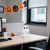 Halloween Ghost Figurine - Spooky Resin Ghost Statue, Funny Cute Ghost Ornaments for Halloween Decorations, Porch and Indoor Home Office Desk Decor,