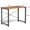 Computer Desk for Home Office, Modern Study Work Table Simple Style for Bedroom, Writing Desks with X-Shaped Reinforcement