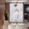 Hand Oil Pianting Ballerina fine art Dancer Handmade oil painting on Canvas female Ballet Artist Wall Art Living Room Bedroom Home Decor