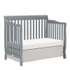 Baby Crib 5-in-1 Convertible, Wood Crib Converts to Toddler Bed, Daybed and Full-Size Bed, Non-Toxic Finishes