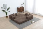 Sleeper Sofa with Pillow,Comfy Foldable Sofa Bed Compressed Sofa in Box, Convertible Sofa Bed for Living Room Bedroom Lounge Studio, Comfy High Densi