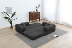 Sleeper Sofa with Pillow,Comfy Foldable Sofa Bed Compressed Sofa in Box, Convertible Sofa Bed for Living Room Bedroom Lounge Studio, Comfy High Densi