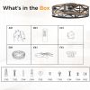 Embedded ceiling fan with lights, bladeless silent ceiling lamp, remote-controlled minimalist ceiling fan with mesh cover