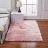 1pc Fluffy Imitation Wool Area Rug, Suede Fleece Bottom Long Imitation Wool Rug, Acrylic 80% Polyester 20%, 2.36inch Long Wool, Living Room Bedroom R